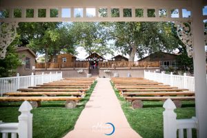 ellis ranch wedding setup outdoors -Affordable Wedding Venue in Northern Colorado