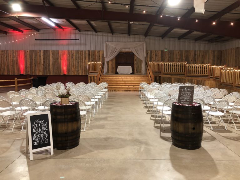 event center indoor ceremony Ellis Ranch wedding - Get Married in Style: How to Plan the Ultimate Colorado Country Wedding