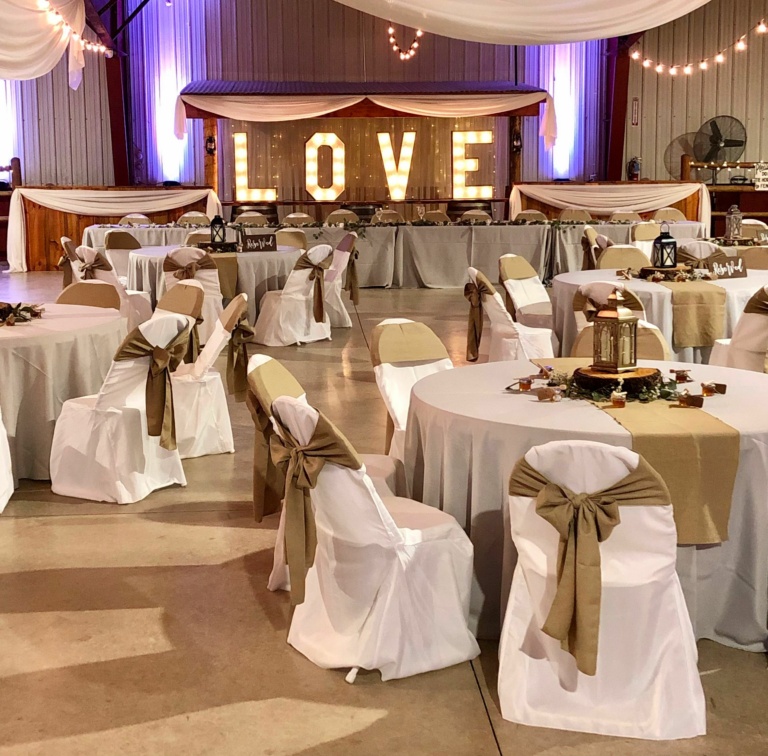 Loveland Wedding site inexpensive wedding venues - table setup - Wedding Venue Ceremony and Reception